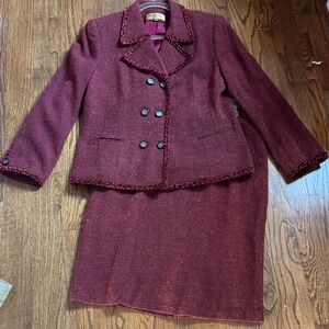 Bergamo by Ebi vintage 2pc skirt suit size 14